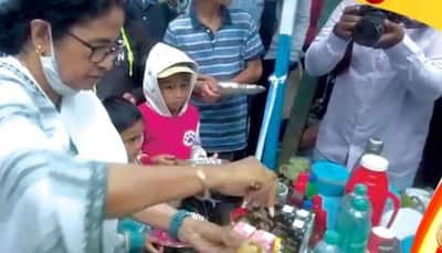 WATCH: Mamata Banerjee serves paani puri in Darjeeling!
