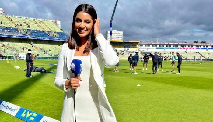 WATCH: Sanjana Ganesan trolls England batters with ‘crispy ducks’ during first ODI