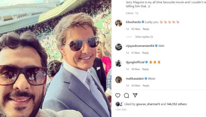 Shark Tank fame Aman Gupta meets Tom Cruise at Wimbledon, shares his fanboy moment on Instagram
