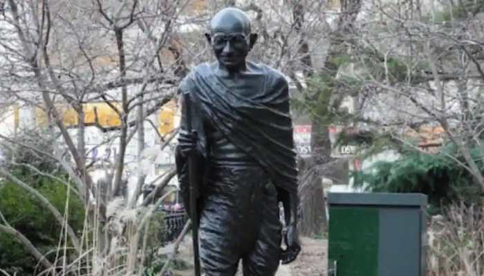 Mahatma Gandhi&#039;s statue desecrated at Hindu temple in Canada, India says &#039;hateful act&#039; has &#039;deeply hurt&#039; sentiments