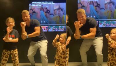 WATCH: David Warner grooves to 'Nach Punjaban' song with daughters