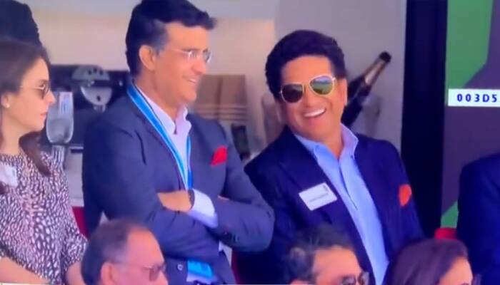 Watch: Sachin Tendulkar, Sourav Ganguly reunite at Lord&#039;s; fans can&#039;t keep calm during IND vs ENG 2nd ODI