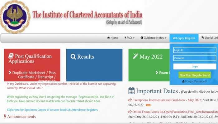 CA Final Result 2022: ICAI DECLARES CA Final May result at icai.nic.in, get direct link here