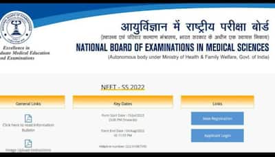 NEET SS 2022 exam schedule released at natboard.edu.in, direct link to apply and details here