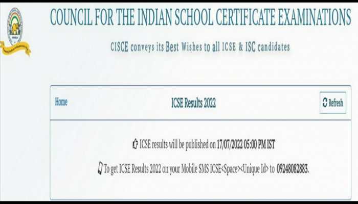 ICSE Result 2022: CISCE ICSE Class 10 result Today at results.cisce.org, here&#039;s how to check via sms