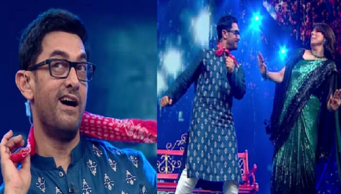 Dance Deewane Juniors: Aamir Khan shakes a leg with Neetu Kapoor on 'Aati Kya Khandala'- WATCH