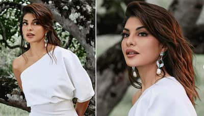 Perfectly defeating your Monday blues, Jacqueline looks extremely gorgeous in a white attire