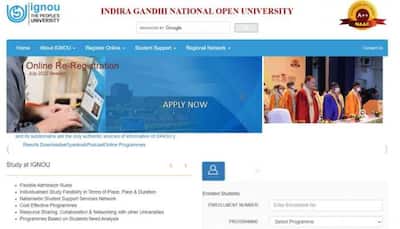 IGNOU Re-registration date extended for July 2022 session, check new DATE and other details here