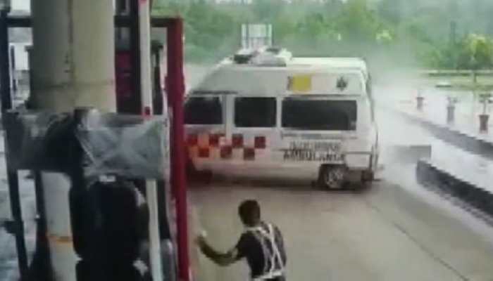 Watch: Scary video of ambulance accident in Karnataka surfaces online, 4 dead