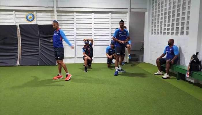 India vs West Indies 2022: Shikhar Dhawan’s side hit the indoor nets due to rain in Trinidad, WATCH