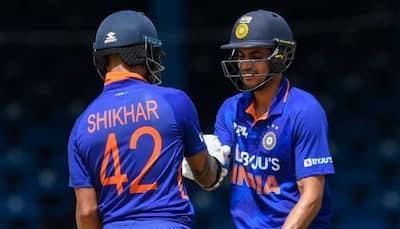 IND vs WI, 1st ODI: Shikhar Dhawan, Shubhman Gill and Shreyas Iyer hit fifties as India post 308/7 in 50 overs