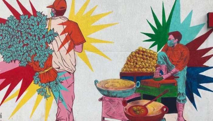 THIS Delhi Metro station gets mural to commemorate Columbian independence day