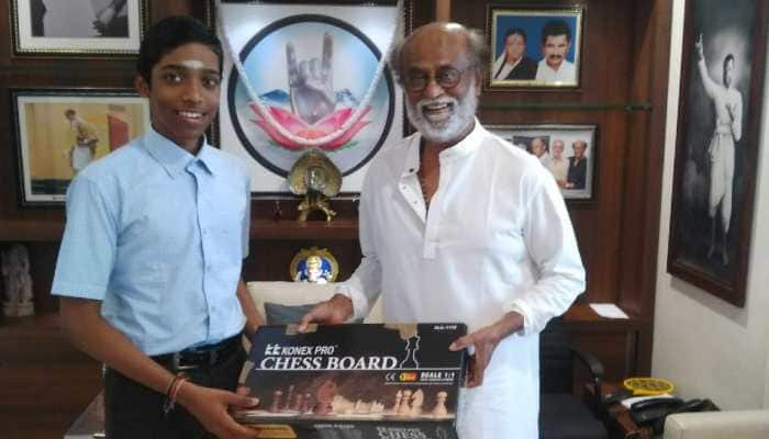 Chess prodigy R Praggnananandhaa meets superstar Rajnikanth ahead 44th FIDE Chess Olympiad - check PICS here