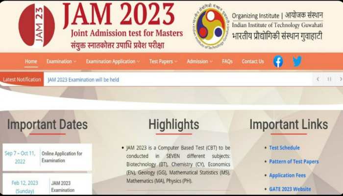 IIT JAM 2023 exam date released, registration to begin on September 7 at jam.iitg.ac.in, check full schedule here