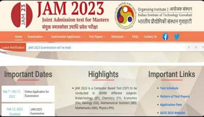 IIT JAM 2023 exam date released, registration to begin on September 7 at jam.iitg.ac.in, check full schedule here
