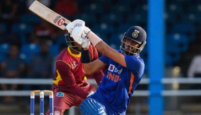 Team India all-rounder smashed 64 off 35 balls to guide India to two-wicket win over West Indies in the second ODI. (Source: Twitter)