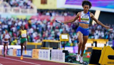 World Athletics Championships 2022: Sydney McLaughlin anchors US to 4x400m title on record-setting day