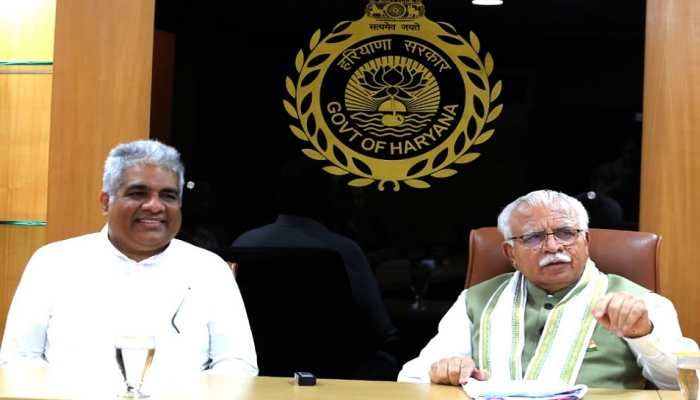 CM Manohar Lal Khattar announces scholarship for Haryana&#039;s Anjali who scored 100% in CBSE Class 10th result 2022