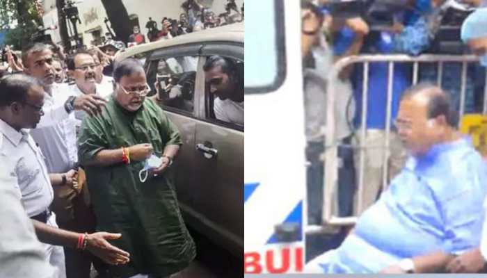 'After destroying Bengal, now you came here for treatment': Partha Chatterjee faces FIERCE protests at AIIMS Bhubaneswar