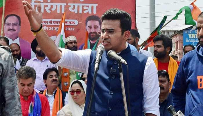 BJP leader Tejasvi Surya visits Srinagar, says Article 370 was a cultural, psychological &#039;barrier&#039; in India&#039;s integration