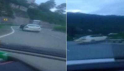 Girl performs dangerous stunts on Shimla Highway, ends up horribly: Watch Video