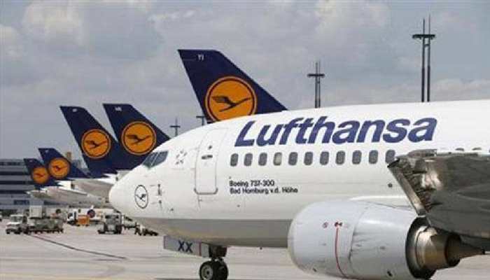 Thousands of air passengers stranded as Lufthansa airline ground staff go on strike 
