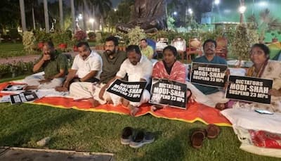 Govt vs Opposition: 20 suspended Rajya Sabha MPs begin 50-hour protest in Parliament complex