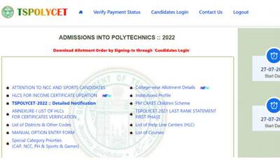 TS POLYCET Counselling 2022: Provisional Allotment result RELEASED at tspolycet.nic.in- Here’s how to check