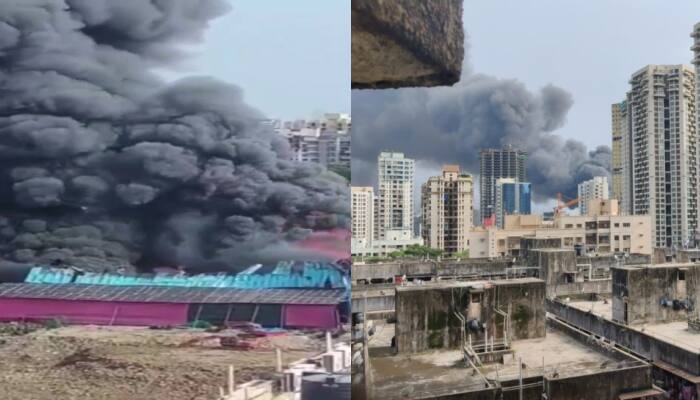 Massive fire breaks out in a film set in Mumbai&#039;s Andheri, 10 tenders on spot