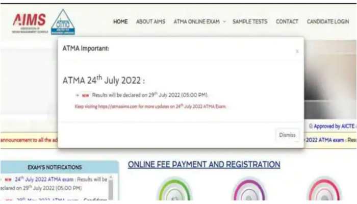 ATMA Results 2022 DECLARED at atmaaims.com- Here’s how to download