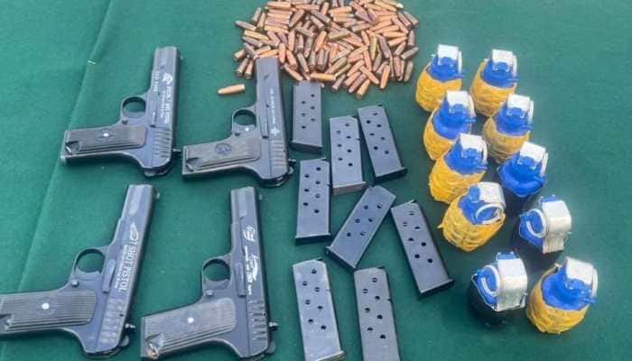 Two Lashkar-e-Taiba-linked &#039;hybrid&#039; terrorists arrested in Valley; 4 pistols and 10 grenades recovered