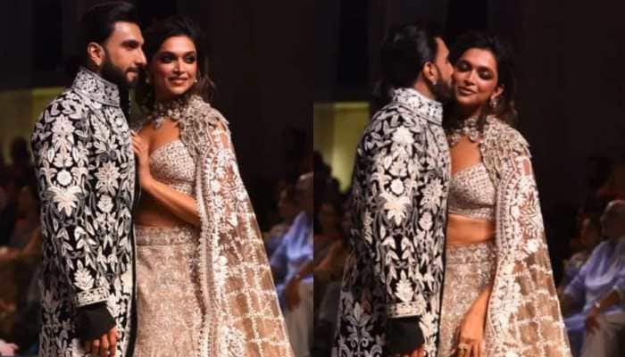 Deepika Padukone and Ranveer Singh exude royal vibes as showstoppers at Manish Malhotra&#039;s Mijwan fashion show - VIDEO, PICS