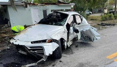 Lamborghini Urus SUV worth Rs 3.15 crore catches fire after brutal crash