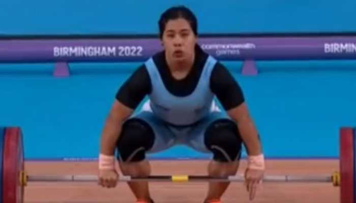 Watch: Bindyarani Devi lifts 116 kg to win silver in women&#039;s 55kg event at Commonwealth Games 2022