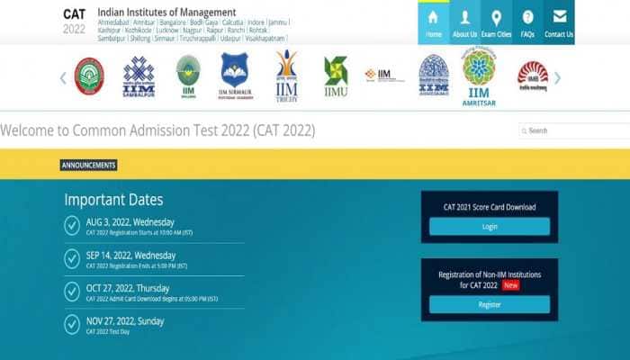 CAT 2022 exam registration starts from August 3 at iimcat.ac.in, check official notification 