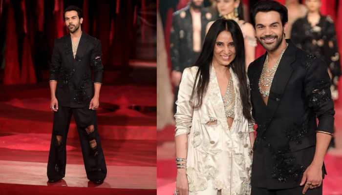 Rajkummar Rao turns showstopper for the Indian Couture Week grand finale in Anamika Khanna&#039;s sassy Black outfit!