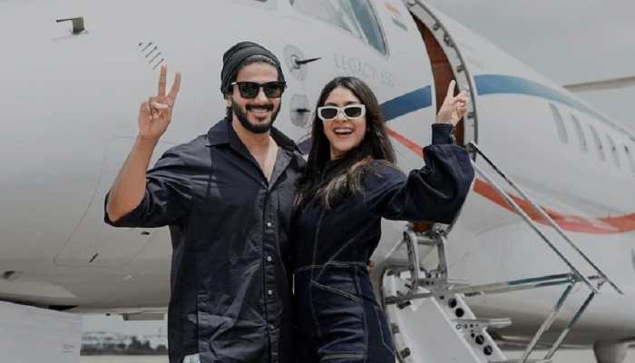 WATCH: Birthday girl Mrunal Thakur receives special treat from &#039;Sita Ramam&#039; co-star Dulquer Salmaan