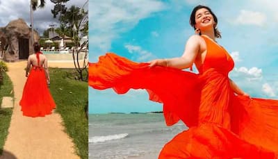 Sara Tendulkar walks into the beach in a RED HOT backless gown, and her Thailand vacay looks breathtaking - Watch