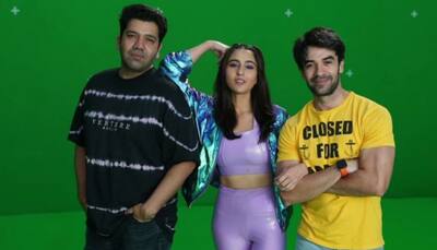 Sara Ali Khan shares fun BTS photo in athleisure from 'shoot day' with director Punit Malhotra 