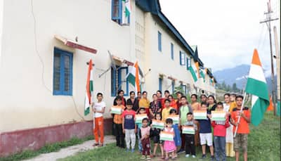 'Har Ghar Tiranga' campaign: Large number of people join celebrations to mark 75 years of India`s Independence in Jammu and Kashmir