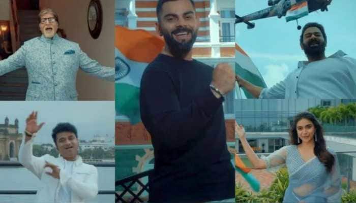 Amitabh Bachchan, Virat Kohli, others feature in 'Har Ghar Tiranga' anthem video - WATCH