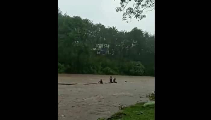 Three young men recreate cinema stunt during Kerala floods; slapped with case