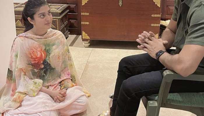 South actress Pranitha Subhash draws flak for sitting at husband's feet, check her viral reaction to haters!