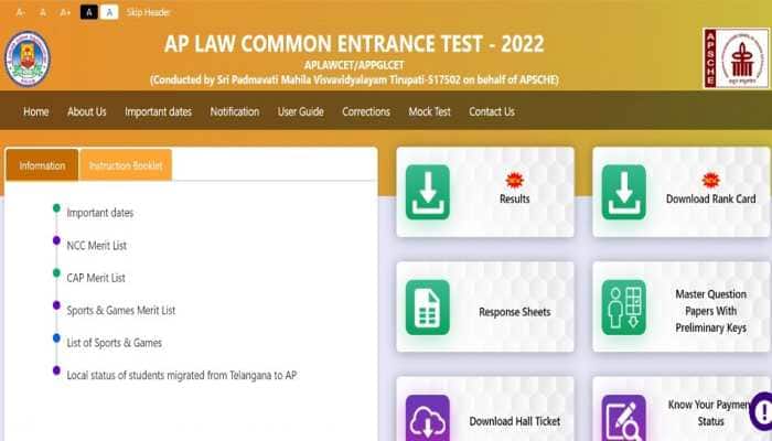 AP LAWCET Results 2022 declared at cets.apsche.ap.gov.in, direct link to check scorecard here