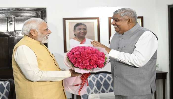 Vice President of India: 'Our nation will gain tremendously FROM...', PM Modi tweets congratulating Jagdeep Dhankhar