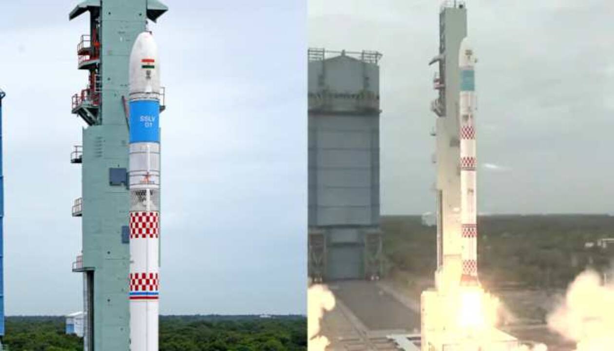ISRO launches India's maiden SSLV-D1/EOS-02 mission, suffers 'data loss' at terminal stage | India News | Zee News
