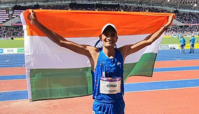 CWG 2022: Indian athlete Sandeep Kumar clinches bronze in men's 10,000 m race walk