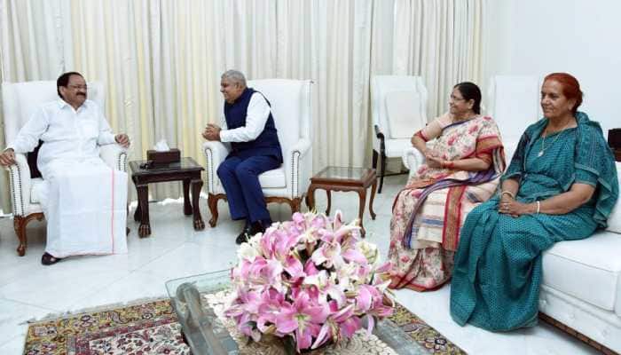 Jagdeep Dhankhar meets outgoing Vice President Venkaiah Naidu, day after major victory in VP polls
