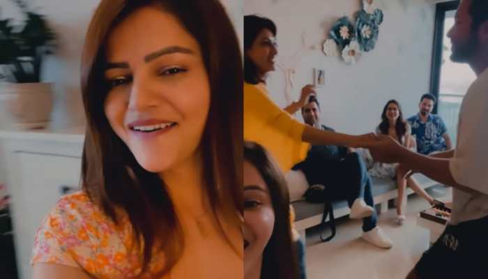 WATCH: Rubina Dilaik hosts a 'mini reunion' for her close friends in Khatron Ke Khiladi 12