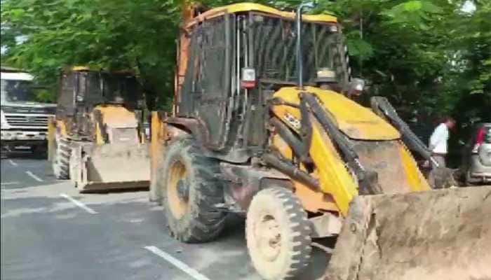 Noida administration demolishes illegal construction at Shrikant Tyagi’s home